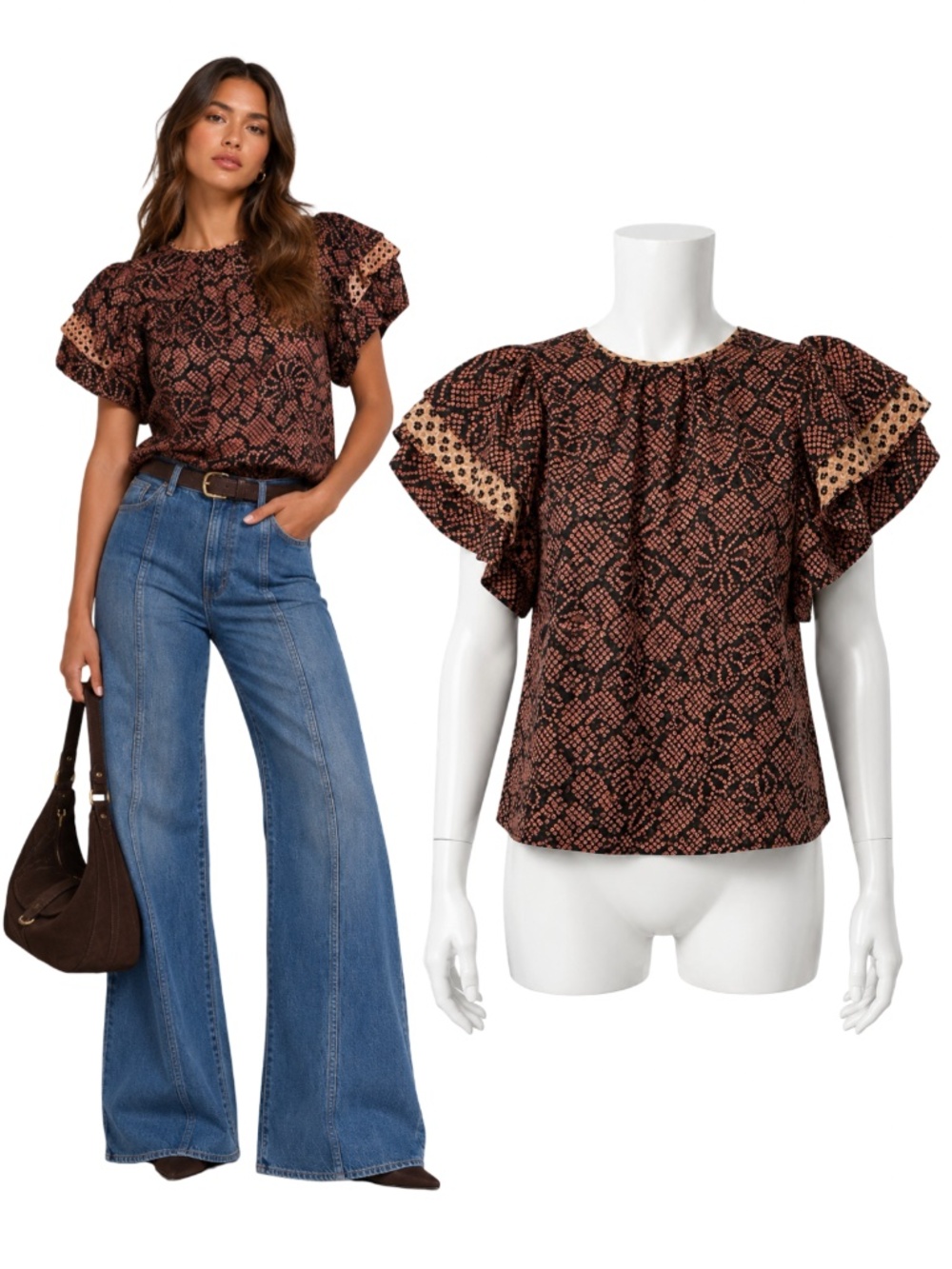 $390 Ulla Johnson Josefine Top Pink Thistle Silk Blouse Size 2 NWT